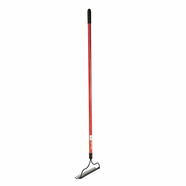 Workforce 14-Tine Bow Rake, 54in Fiberglass Handle, 16 Gauge Steel Blade 1222-1